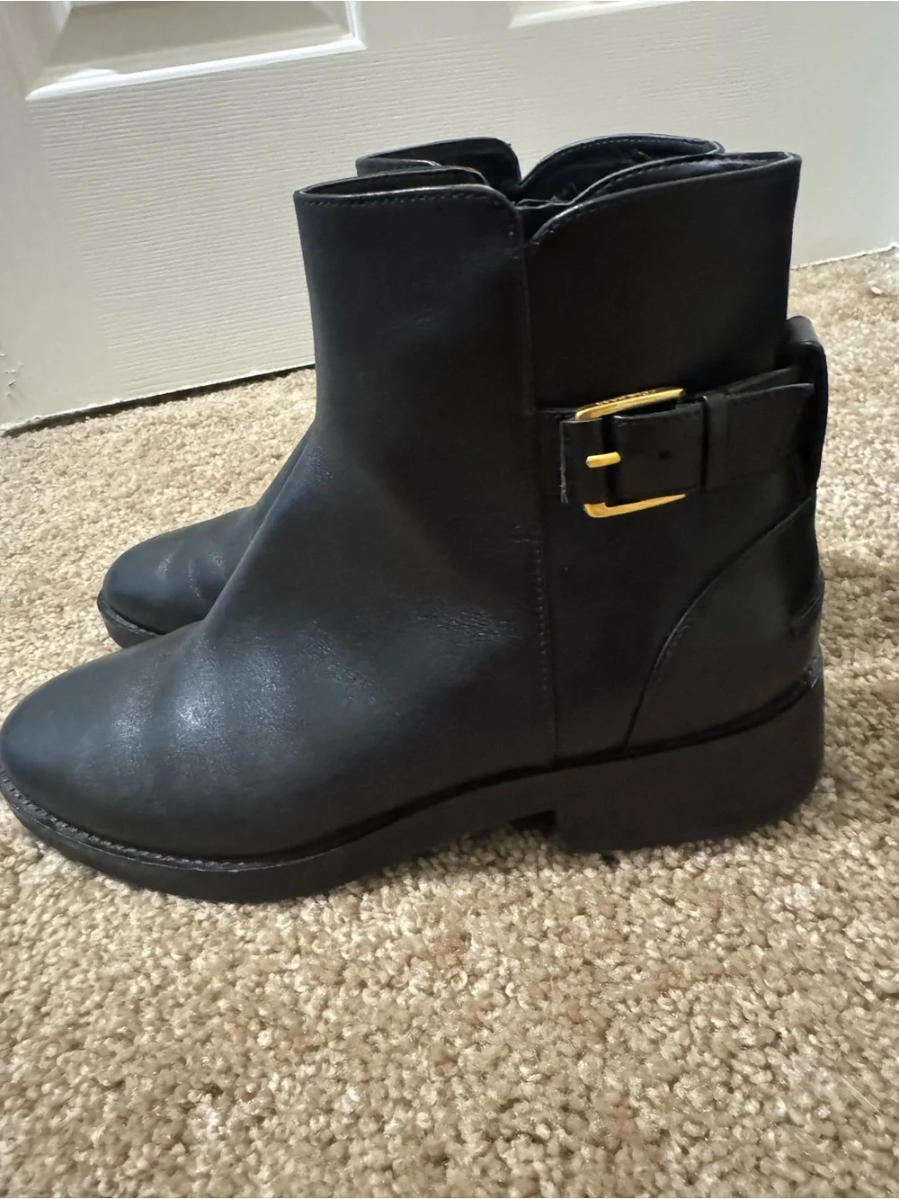 Cole Haan Black Leather Ankle Boots